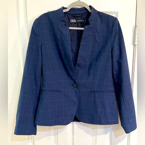 Zara Navy Blue patterned suit
